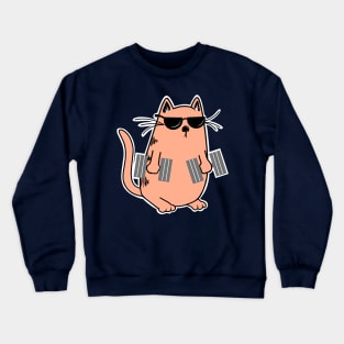 Fitness Kitty Crewneck Sweatshirt